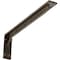 Ekena Millwork Embrey Steel Bracket, Antiqued Pale Gold 2"W x 20"D x 6 1/2"H BKTM02X20X06EBAPG - alternate 1